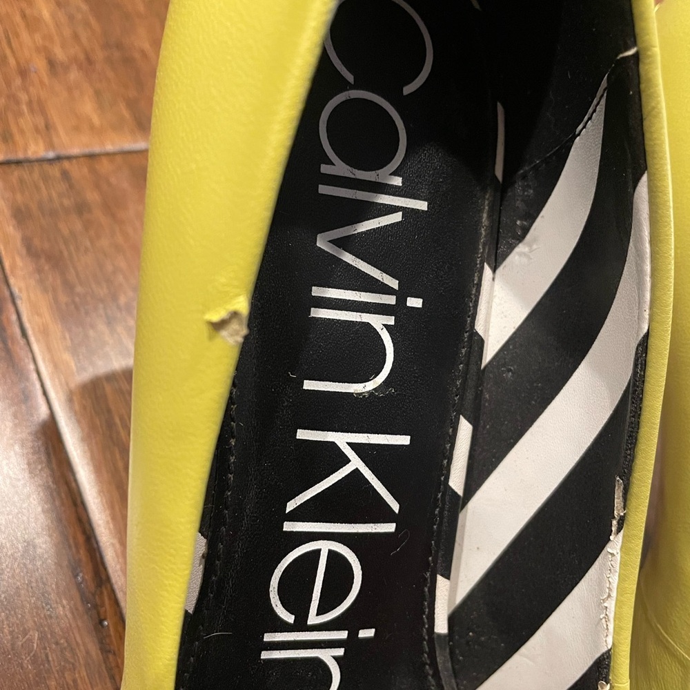 Calvin Klein Neon Stilleto Heels - Picture 6 of 7